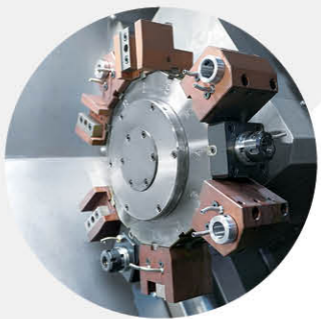 Präzisions-CNC-Drehmaschine mit großem Spindelbereich HTC40Q BMT55 Power-Revolver Schrägbett-CNC-Drehmaschine mit Y-Achse 7