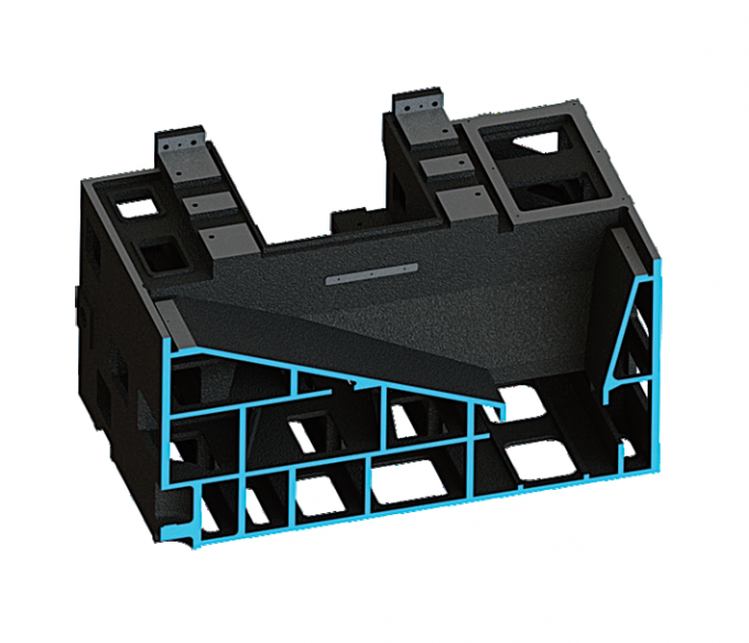 Große vertikale Metall-CNC-Drehmaschine V8H Max. Schneidhöhe 850 mm Fanuc CNC-Fräsen Vertikal-Drehmaschine 4