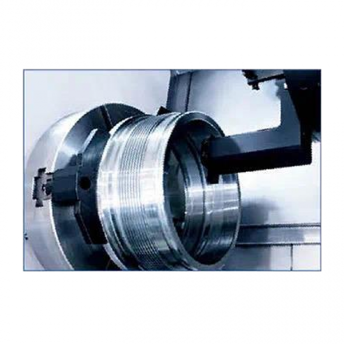 Horizontale CNC-Drehmaschine HTC50nm Fanuc-System Schrägbett CNC-Drehzentrum 6