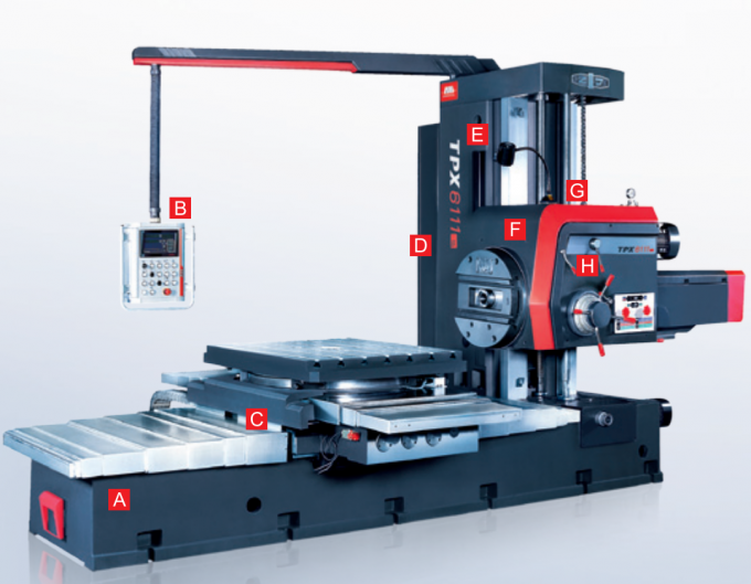 TPX6113 Automatische horizontale CNC-Bohr- und Fräsmaschine 6