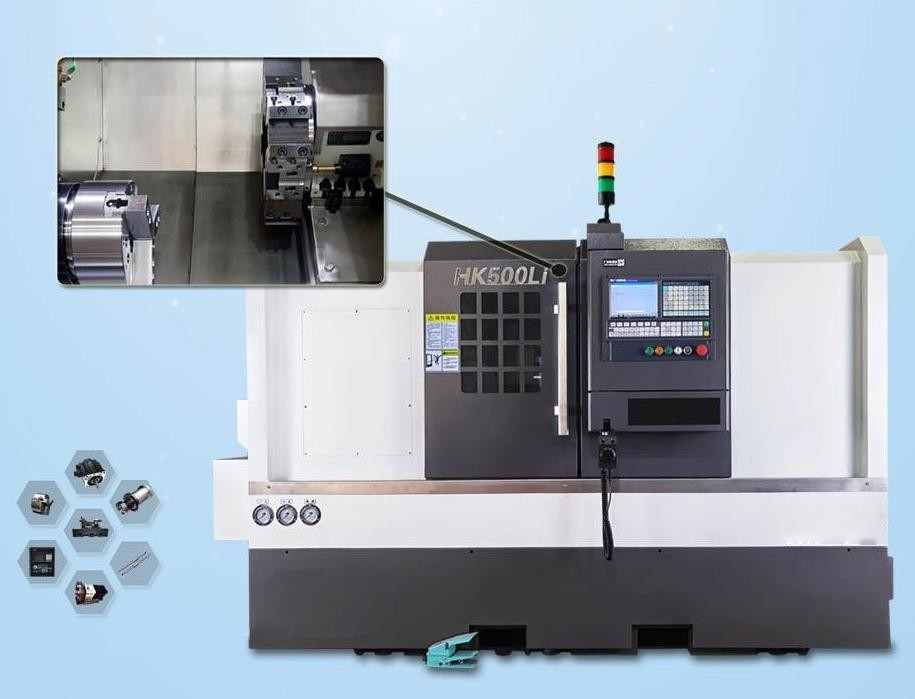 Reihen-Werkzeug-Posten CNC HK500LI HK drechseln Maschinen für die Hardware, die 11 Kilowatt verarbeitet