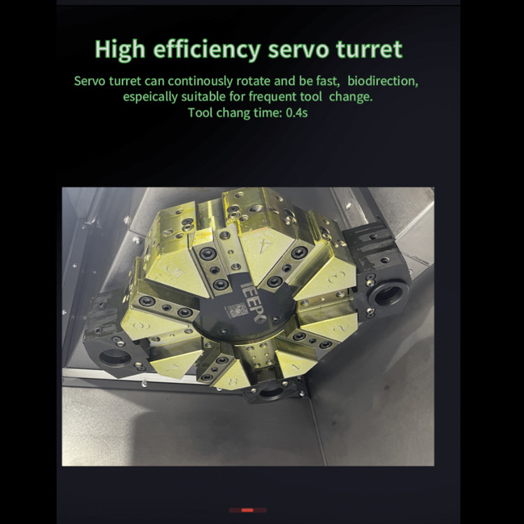 SMTCL CNC Dreh- und Zentrum-Fräsmaschine HTC40E Schrägbett CNC Drehmaschine für Metall