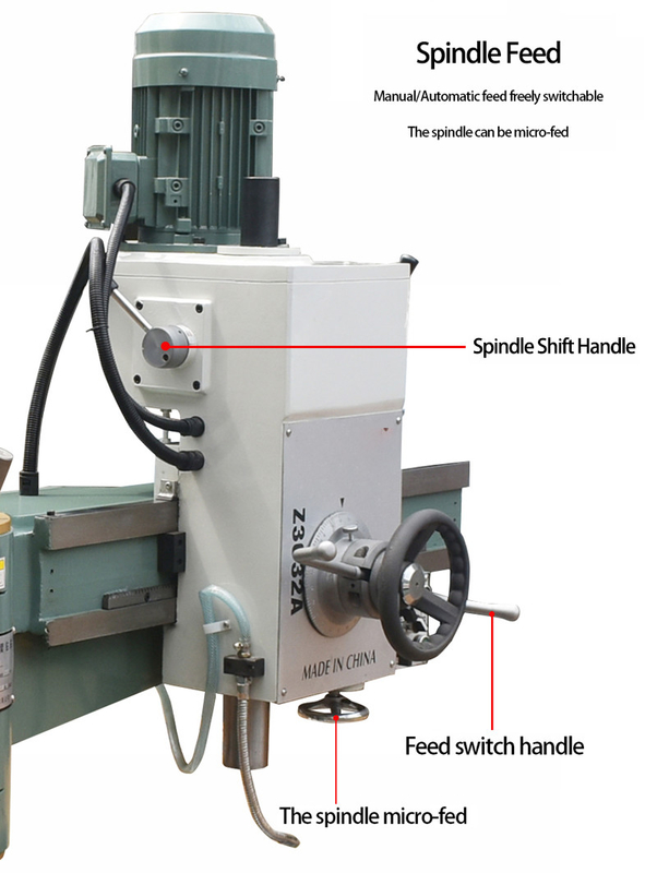 Radialbohrmaschine Automatische Zuführung Typ Z3032A*10 Mechanischer Antrieb Automatische Zuführung Radialbohrmaschine