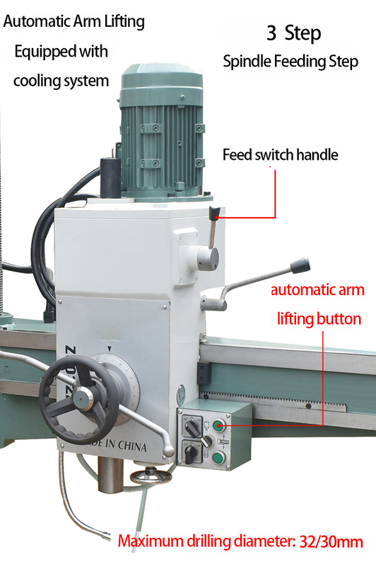 Radialbohrmaschine Automatische Zuführung Typ Z3032A*10 Mechanischer Antrieb Automatische Zuführung Radialbohrmaschine
