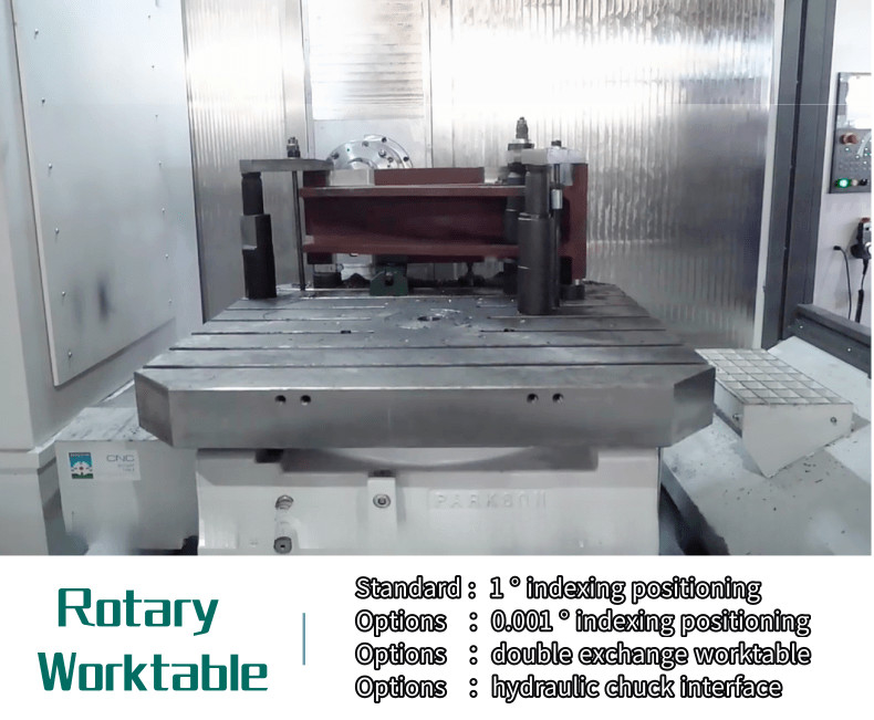 HMC80Q Metall 3-Achsen Horizontales Bearbeitungszentrum Fräsen Bohren Bohren Tapping Maschine