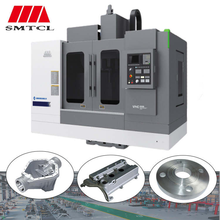 SMTCL VMC1100B 4 Achsen CNC-Fräsmaschine für Metalle Fanuc-Controller 3 Achsen vertikaler Bearbeitungszentrum