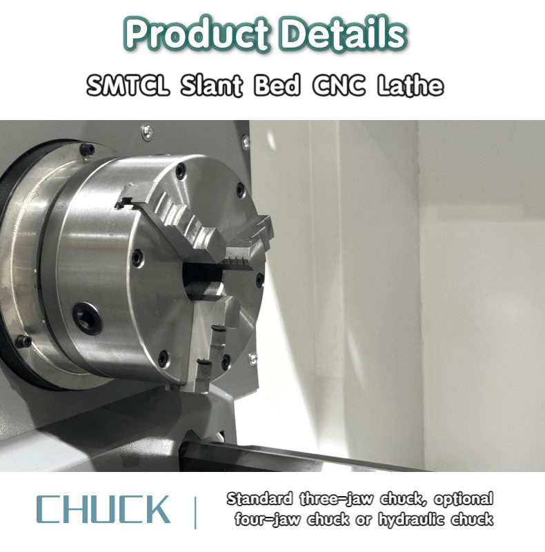 SMTCL Schrägbett CNC Drehmaschine HTC40B Metalldrehmaschine und Fräsmaschine Drehmaschine Fräsmaschine
