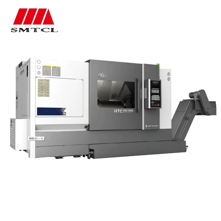 SMTCL-Schwerlastmaschine für CNC-Drehmaschinen HTC50P 3 Achsen CNC-Fräsen mit lebenden Werkzeugen CNC-Drehmaschine