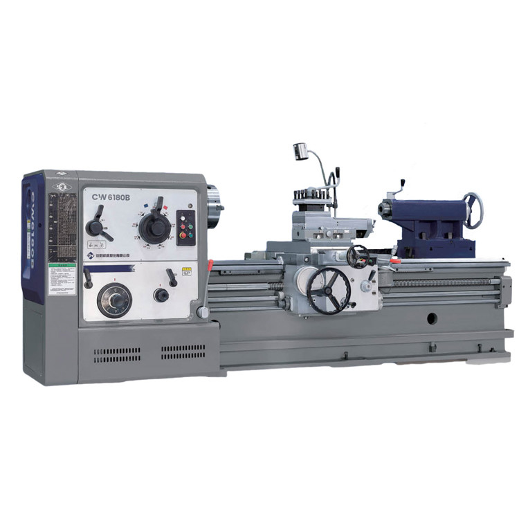 SMTCL Horizontale Drehmaschine CW6163B Metall-Handdrehmaschine 1000 mm Spindelbohrung 104 Schwerlast-Handdrehmaschine