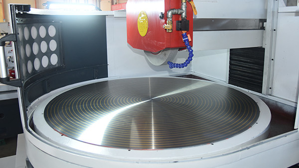 Horizontale Oberflächenschleifmaschine mit rotierendem Rundtisch HDM380