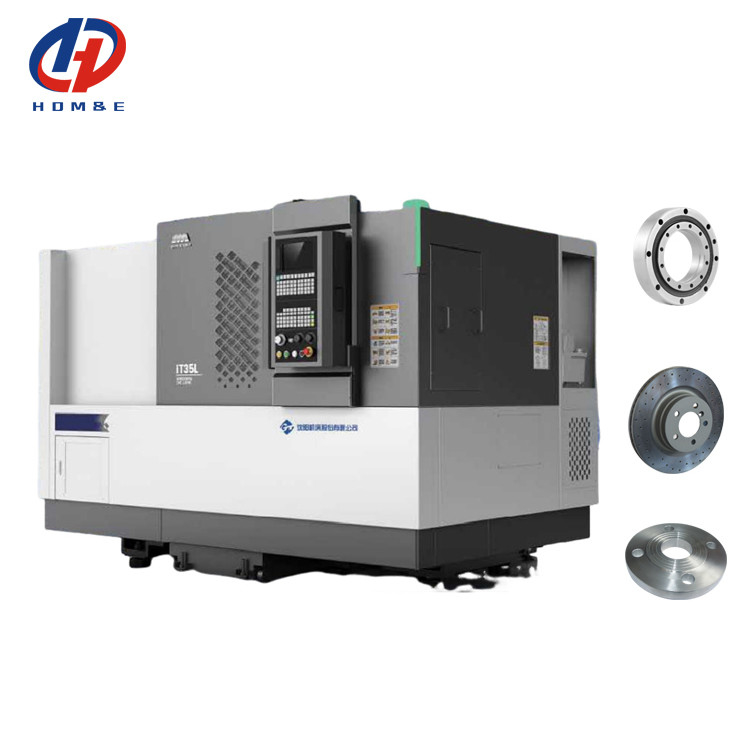 SMTCL Horizontale CNC-Drehmaschine IT35L Horizontale 8-Stations-Servo-Turm FANUC Antrieb Metall Schrägbett CNC-Drehmaschine