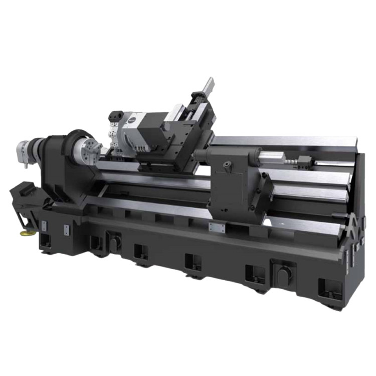 Großes CNC-Drehwerk HTC40P Schiebeführer Schiene Fanuc Drehwerk 12 Station Turm Schrägbett CNC-Drehwerk