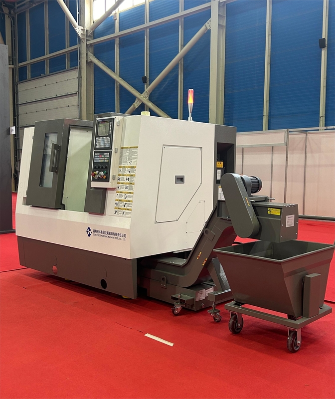 Kleinteile Bearbeitung CNC Drehmaschine HTC16-6 Hülle Spindel Gang Werkzeug Schrägbett CNC Drehmaschine