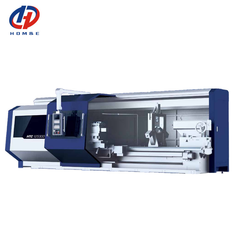 SMTCL CNC Schwerdrehmaschine HTC125300 Max Schneidlänge 3000mm Horizontales Flachbett CNC Drehmaschine