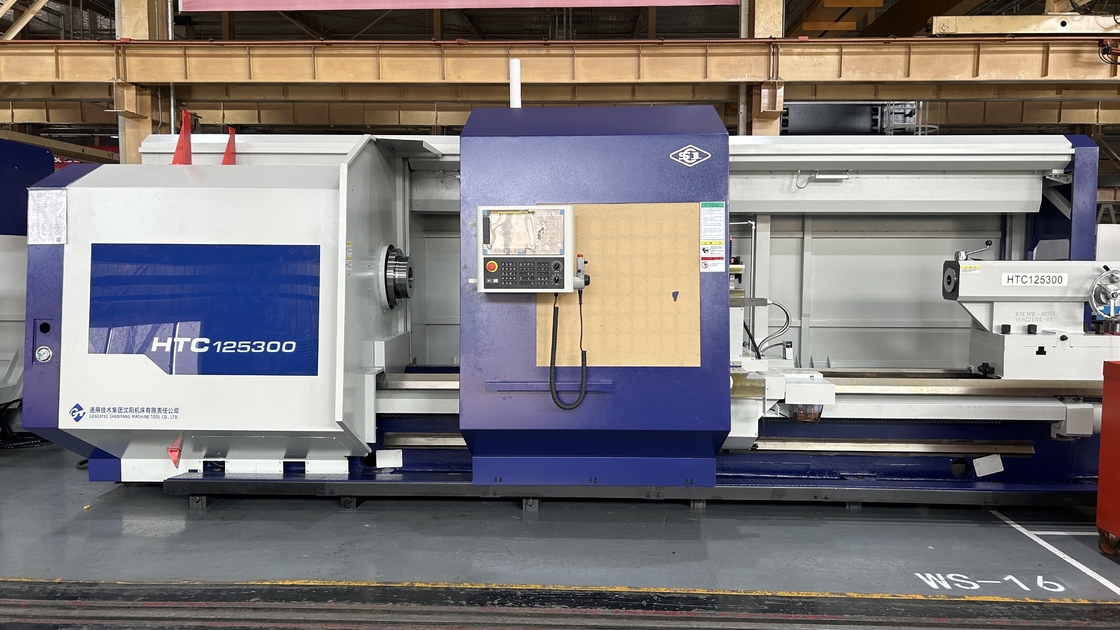 SMTCL CNC Schwerdrehmaschine HTC125300 Max Schneidlänge 3000mm Horizontales Flachbett CNC Drehmaschine