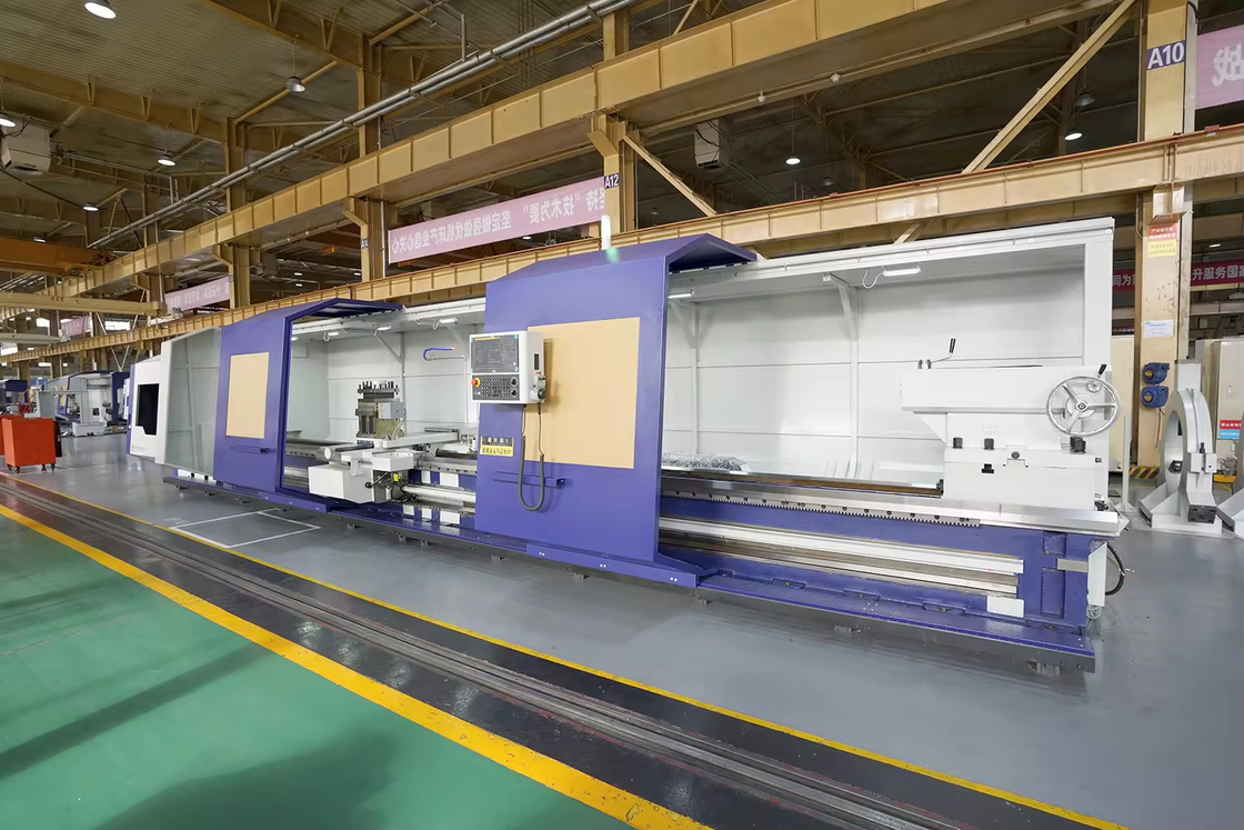 SMTCL Schwere CNC-Drehmaschine 5000mm HTC125500 Horizontales Flachbett CNC Schwere Drehmaschine