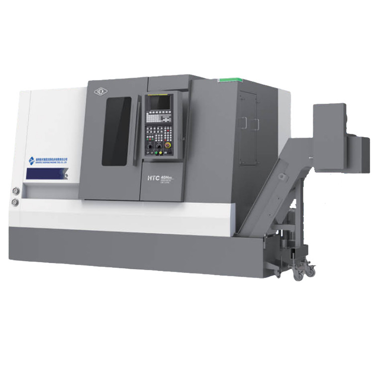 SMTCL Hard Rail CNC Drehscheibe HTC40S Hohe Steifigkeit Große Spanne A2-8 Spindelgeschwindigkeit 4000r/min Schrägbett CNC Drehscheibe