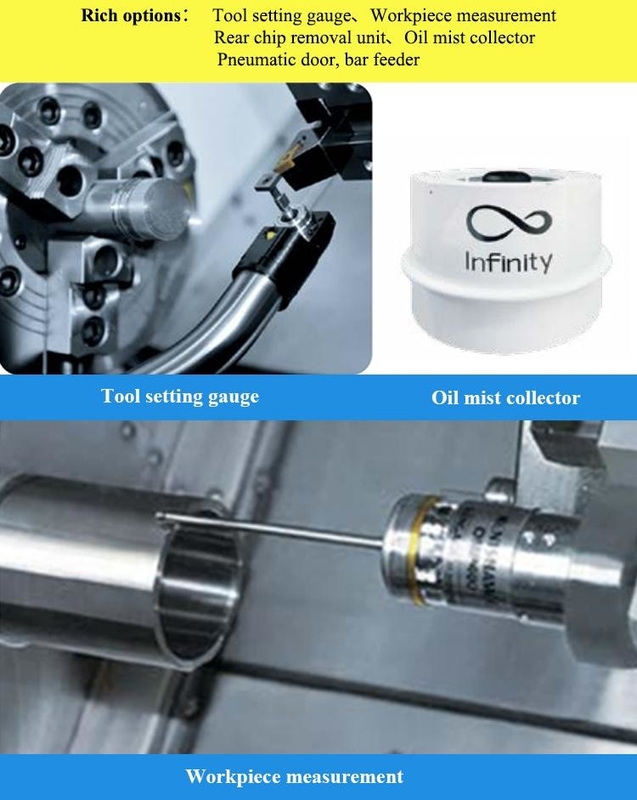 SMTCL Kleinteilebearbeitung HTC16H Metall Schrägbett CNC Drehmaschine 8 Stationen Horizontale CNC Drehmaschinen