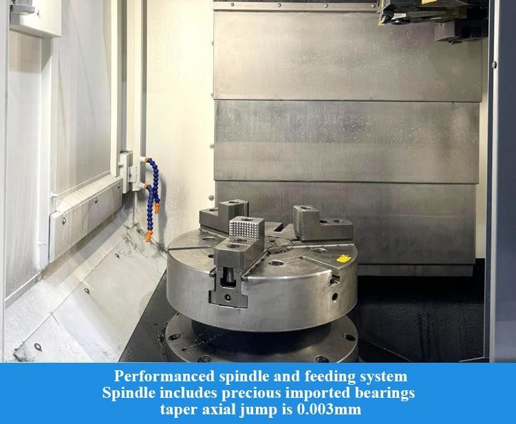 SMTCL Vertikale CNC-Drehmaschine V4H CNC-Vertikalfräsenmaschine Vertikale Drehmaschine Fräsenmaschine Combo