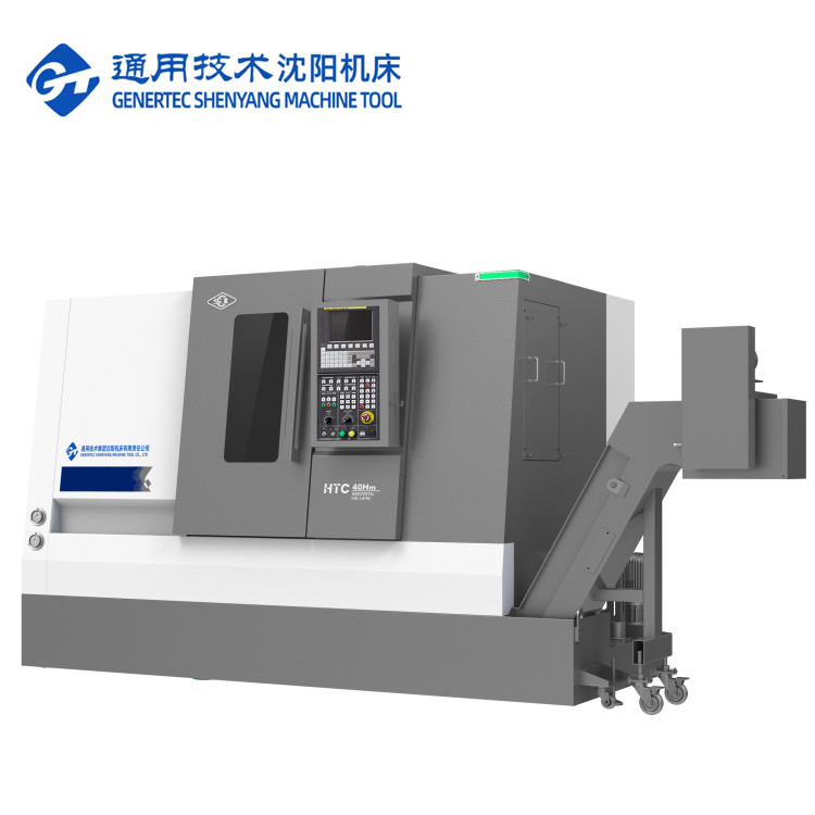 SMTCL CNC Drehzentrum HTC40Hm BMT55 12 Positionen Power Turret CNC Drehmaschine Combo mit Y-Achse