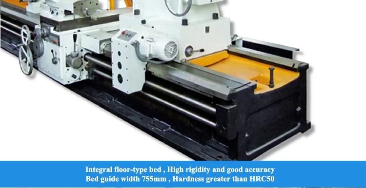 Maschine für Schwerlastdrehmaschinen CW61140D 12m Drehmaschine Maximallastkapazität 6T Metallgroße Bodendrehmaschinen