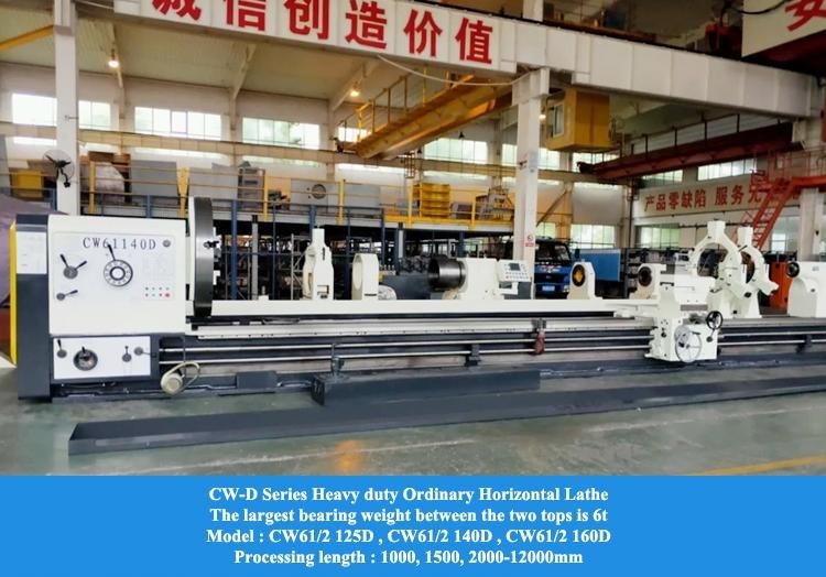 5 Meter große Drehmaschine CW61100D Breite des Bettes 755mm Schwere Drehmaschine Große Drehmaschine