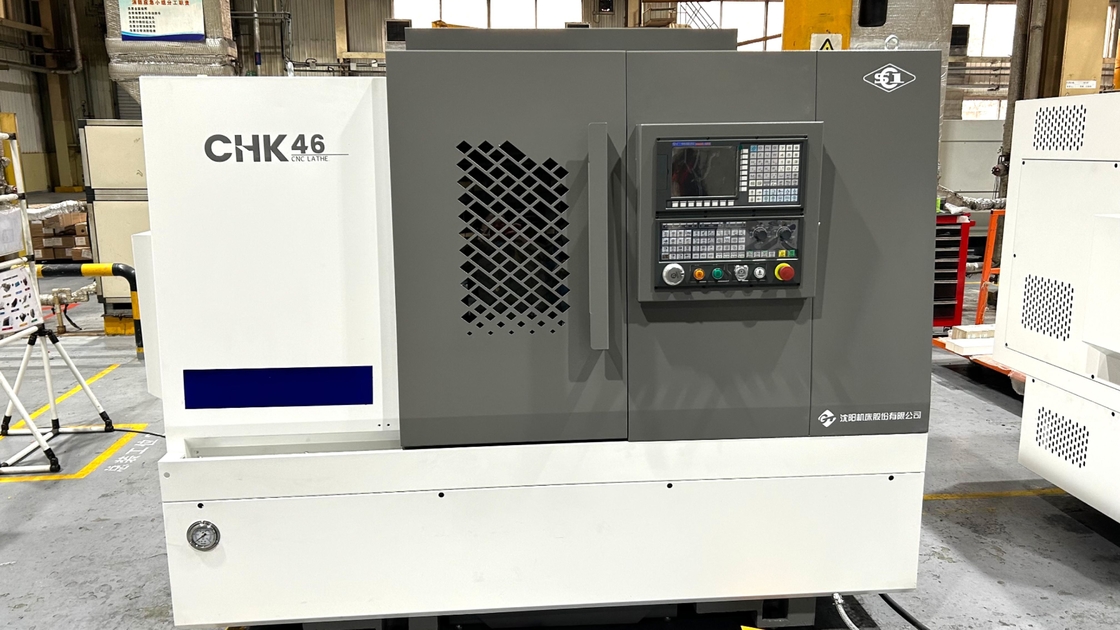 Gangwerkzeug Schrägbett CNC Drehmaschine CHK46 Automatische Gang-Typ Drehmaschine mit Stange-Feeder