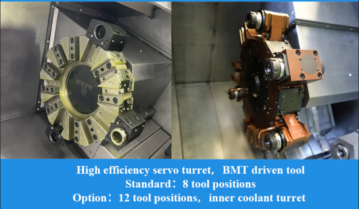 SMTCL Mehrzweck-CNC-Drehmaschine T5.2-500Q Fanuc-System Metallverarbeitung 3 Achsen Schrägbett CNC-Drehmaschine