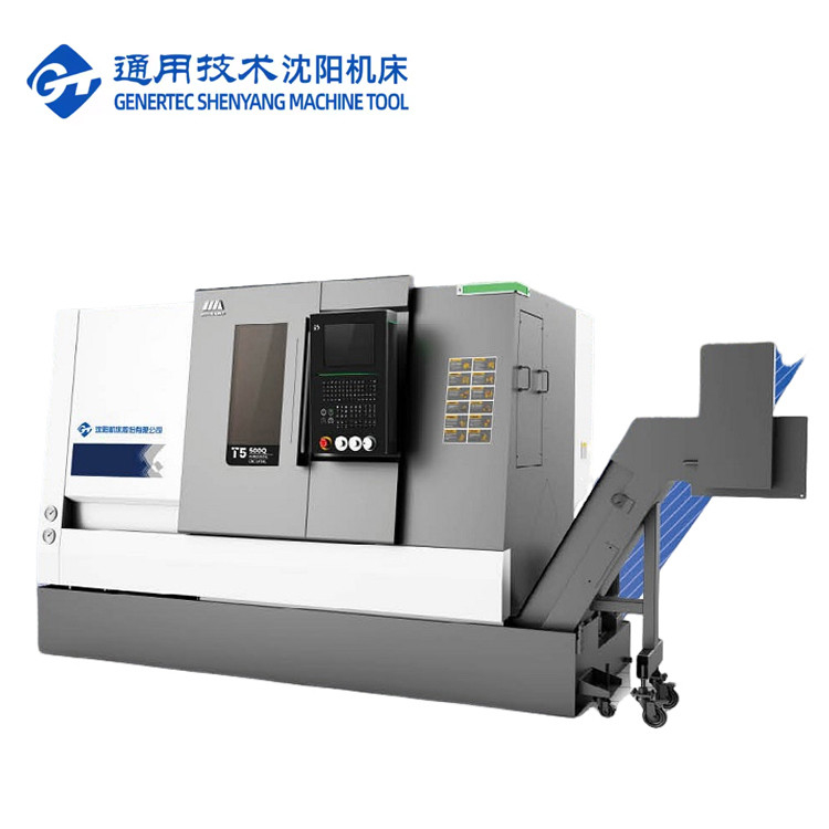 SMTCL Mehrzweck-CNC-Drehmaschine T5.2-500Q Fanuc-System Metallverarbeitung 3 Achsen Schrägbett CNC-Drehmaschine