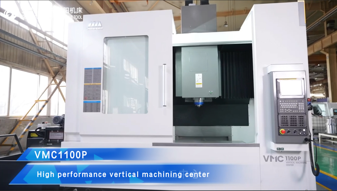 Vertikales Bearbeitungszentrum VMC1100P Hochsteifigkeit Gantry Frame Struktur 4 Achsen CNC Fräsmaschine
