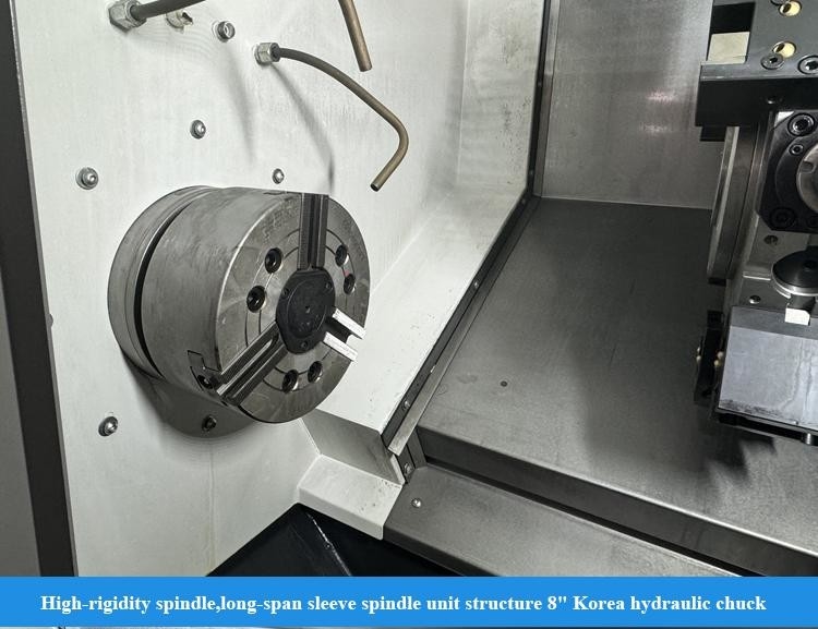 Horizontales CNC-Drehzentrum HTC30Hm BMT55 12-Stationen Power Turret Servo Tailstock Drehzentrum mit Y-Achse