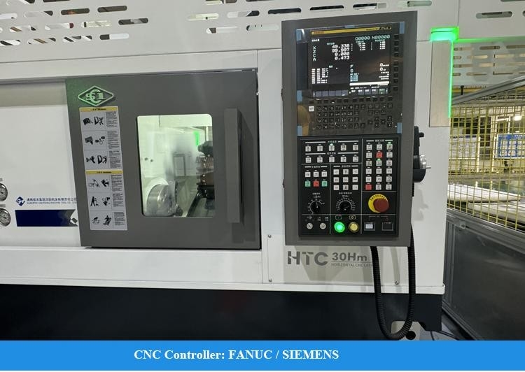 SMTCL CNC-Drehmaschine mit automatischem Laden und Entladen HTC30Hm 12-Stations-Stromturm Horizontales Drehzentrum