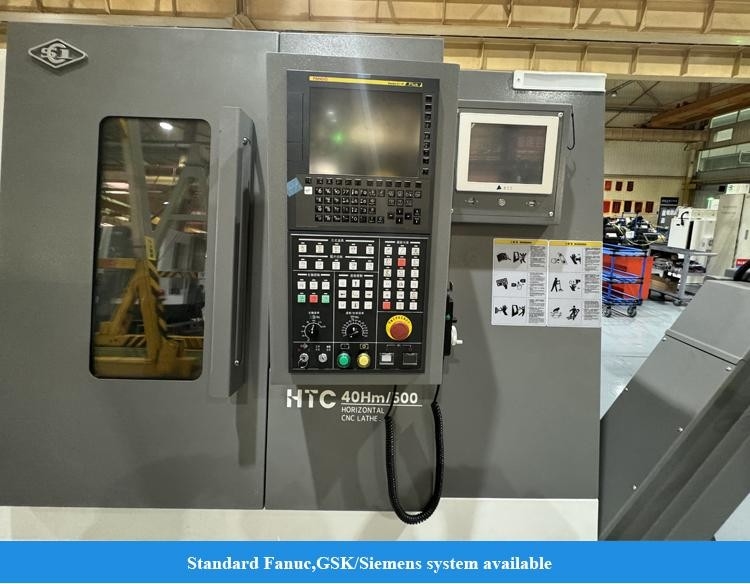 SMTCL CNC Drehzentrum HTC40Hm BMT55 12 Positionen Power Turret CNC Drehmaschine Combo mit Y-Achse