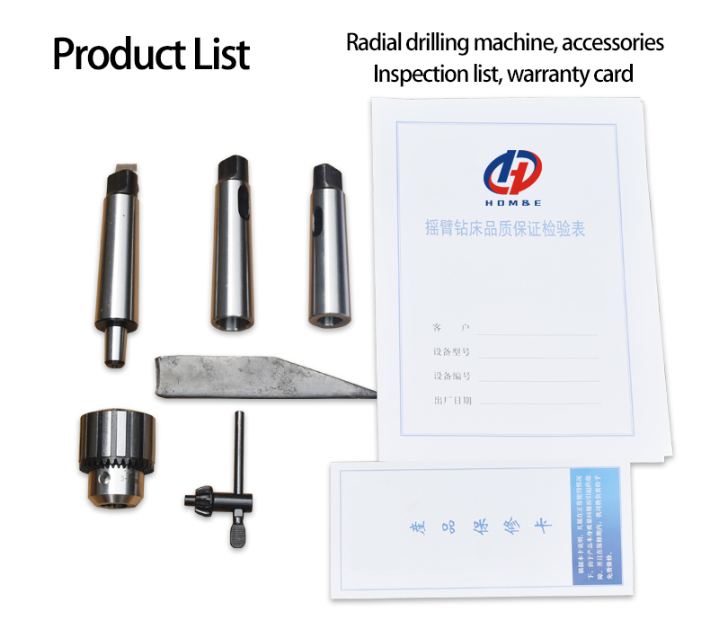 Radialbohrmaschine Z3063 Manuelle Vorschub Hydraulische Drehzahländerung 50mm Bohrungsdurchmesser Radialbohrer
