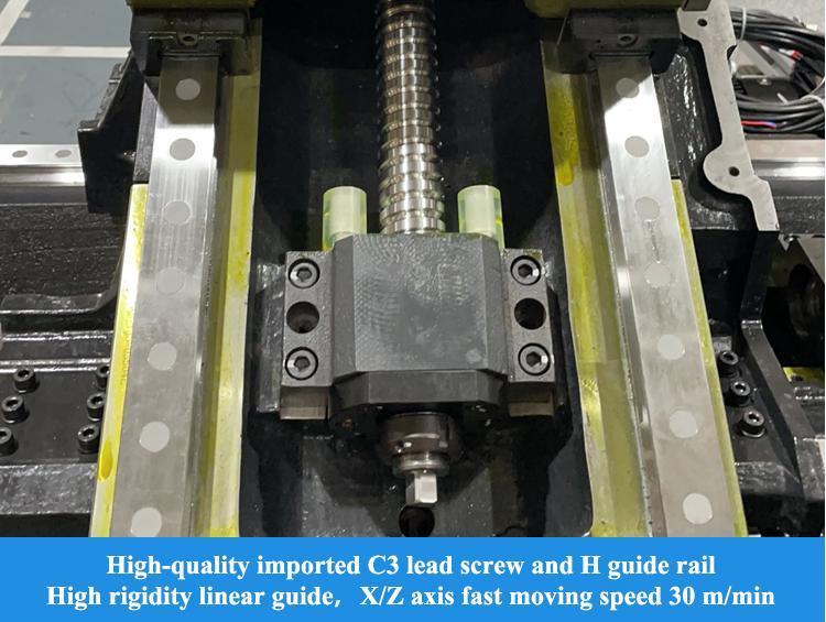 Horizontal-Schrägbett-CNC-Drehmaschine T4S Hohe Steifigkeit 35 - 3000 U/min Spindeldrehzahl