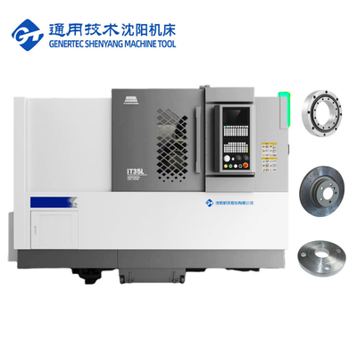 SMTCL Schrägbett CNC Drehmaschine Horizontale 8 Stationen Servo Turm IT35L Hard Machining Metall CNC Drehmaschine