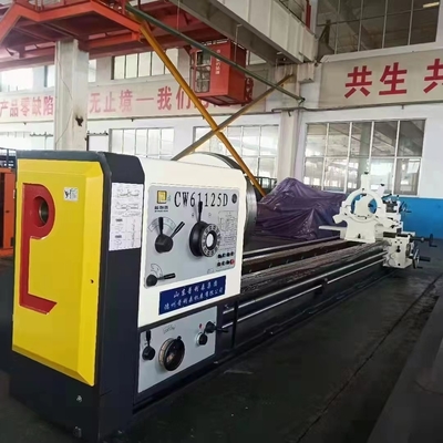 Schwere horizontale Drehmaschine CW61125D/12m Lastlager 6T Spindel Bohrungsdurchmesser 120mm