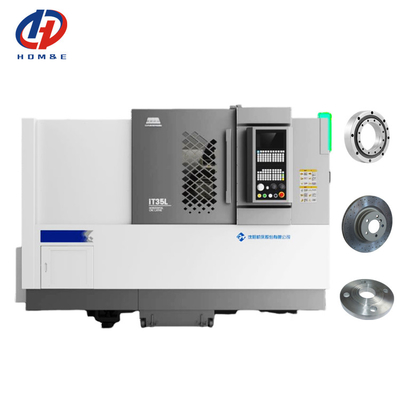 CNC Drehmaschine IT35L Max Schwing über Bett 580mm THK Linear Guide Servo Turret Horizontales Schrägbett CNC Drehmaschine