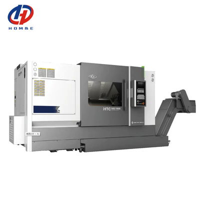 SMTCL CNC Drehmaschine HTC50B FANUC System Horizontale 12 Stationen Servo Turm Schrägbett CNC Drehmaschine